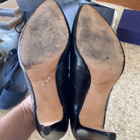 Max Studio Leather Shoe Booties - Picture 4 of 5